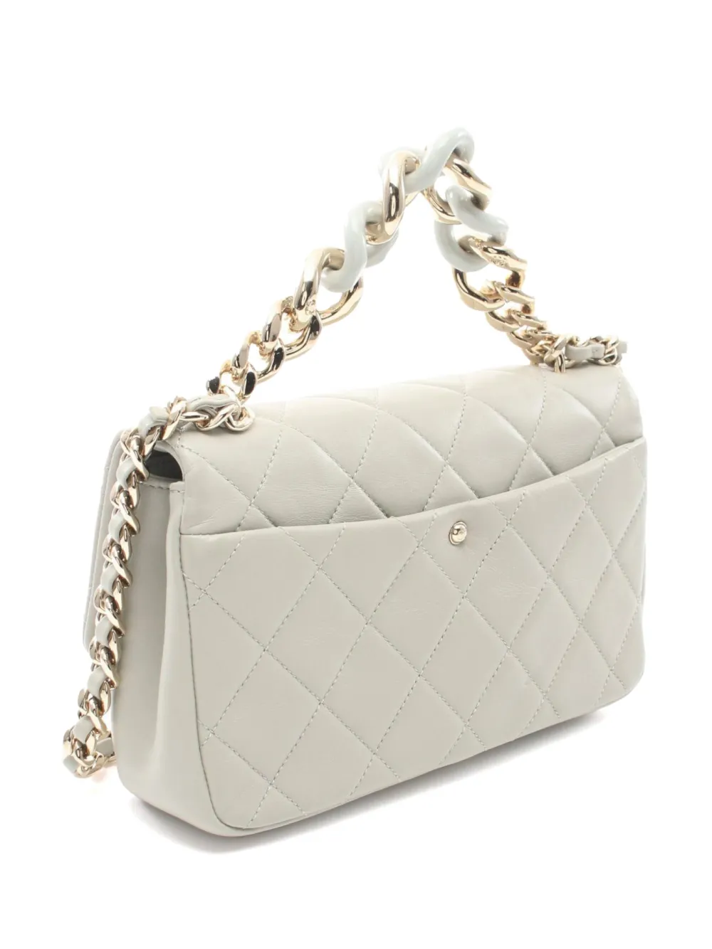 CHANEL Pre-Owned 2021 large Flap shoulder bag - Grijs