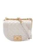 CHANEL Pre-Owned 2021 Boy Chanel Crescent shoulder bag - White