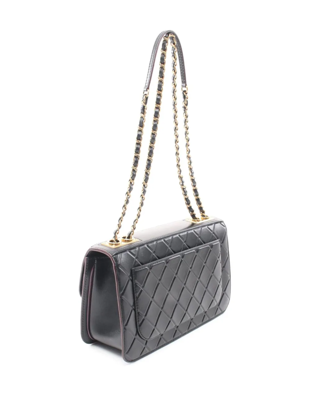 CHANEL Pre-Owned 2015-2016 W chain shoulder bag - Zwart