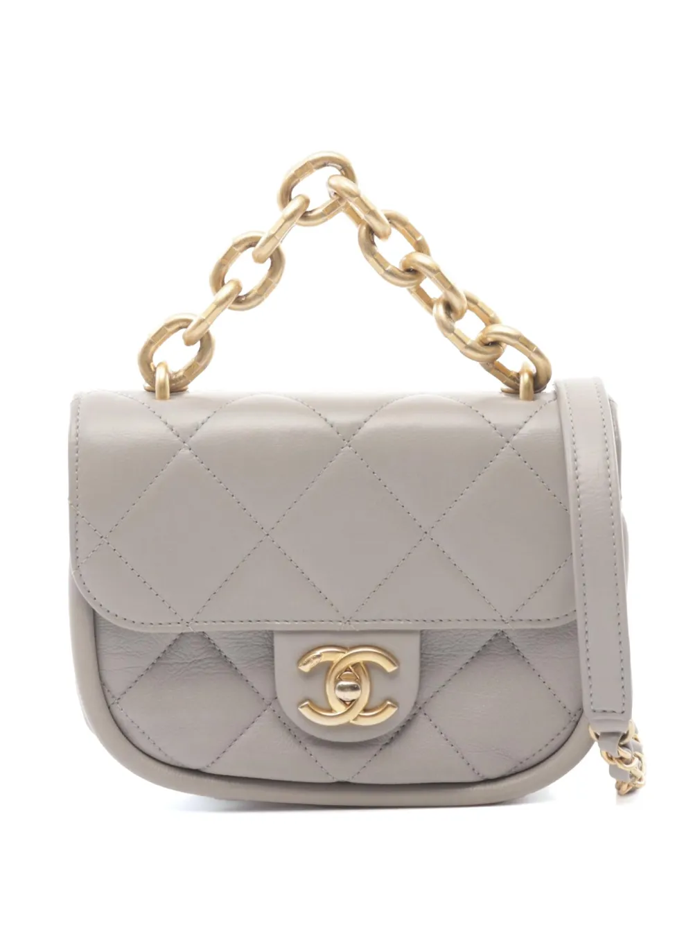 CHANEL Pre-Owned 2021 2way ショルダーバッグ - グレー CHANEL Pre-Owned 2021 2way ショルダーバッグ - グレー