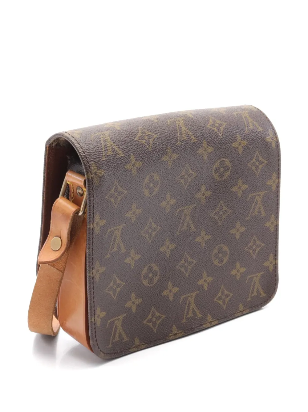 Louis Vuitton Pre-Owned circa 1982 Cartesier MM cross body bag - Bruin