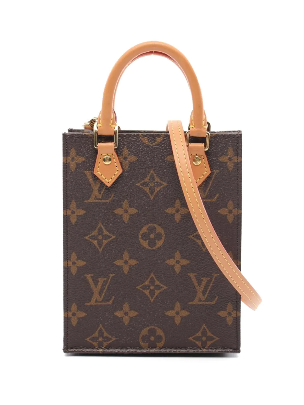 Louis Vuitton Pre-Owned 2021 プチ サックプラ ハンドバッグ - ブラウン Louis Vuitton Pre-Owned 2021 プチ サックプラ ハンドバッグ - ブラウン