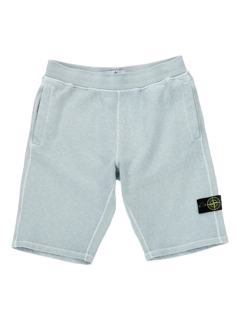 Stone Island Junior Trainingsshorts met Compass-logopatch Blauw