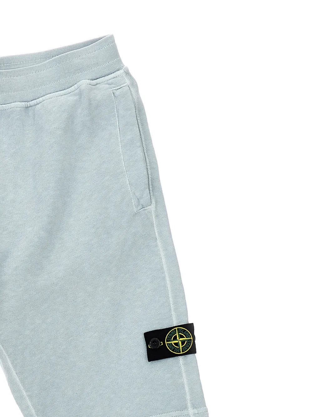 Stone Island Junior Trainingsshorts met Compass-logopatch Blauw