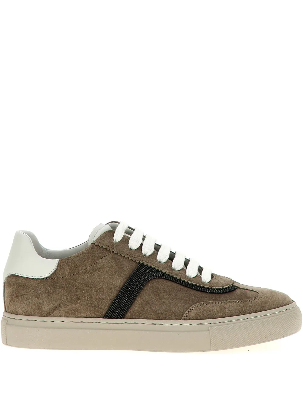 Brunello Cucinelli Monili-embellished sneakers Brown