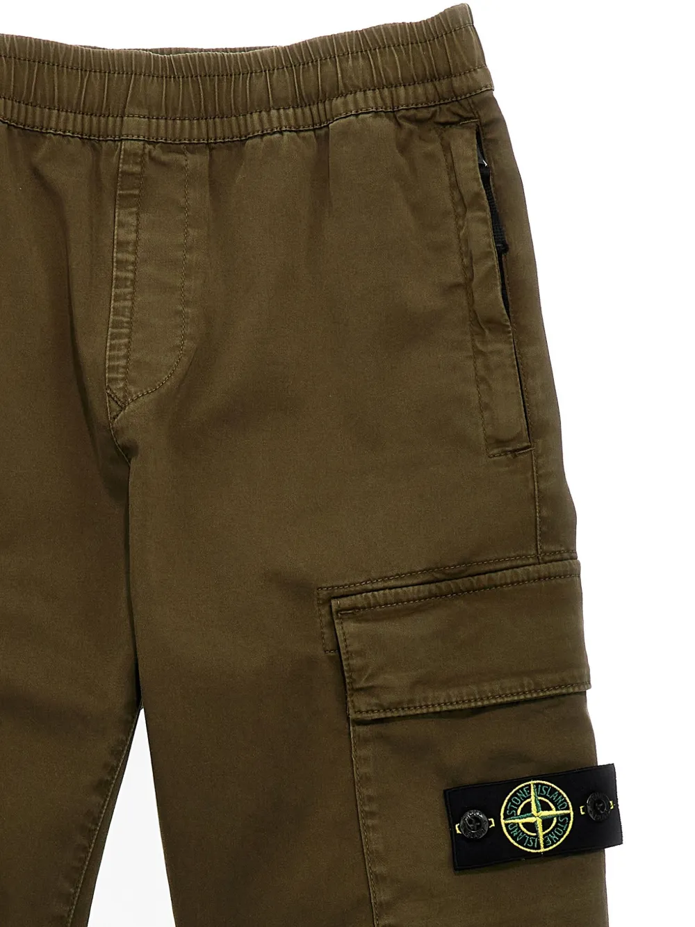 Stone Island Junior Cargo broek Groen