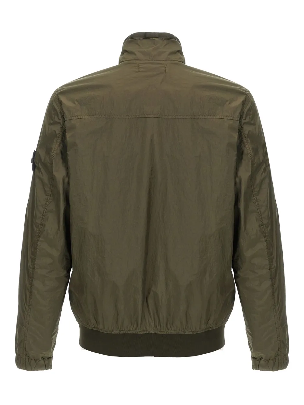 Stone Island crinkled bomber jacket - Groen