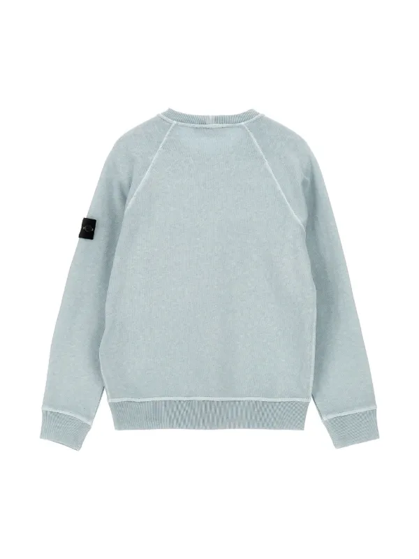 Stone Island Junior コンパスバッジ スウェットシャツ | ブルー 