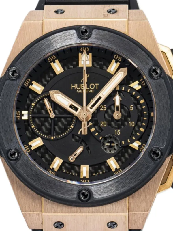 Hublot King Power ブラック ゴールド Hublot プレオウンド キングパワー 48mm | ブラック | FARFETCH JP