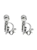 Christian Dior Pre-Owned 2000s logo-plate earrings - SILVER