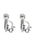 Christian Dior Pre-Owned 2000s logo-plate earrings - SILVER
