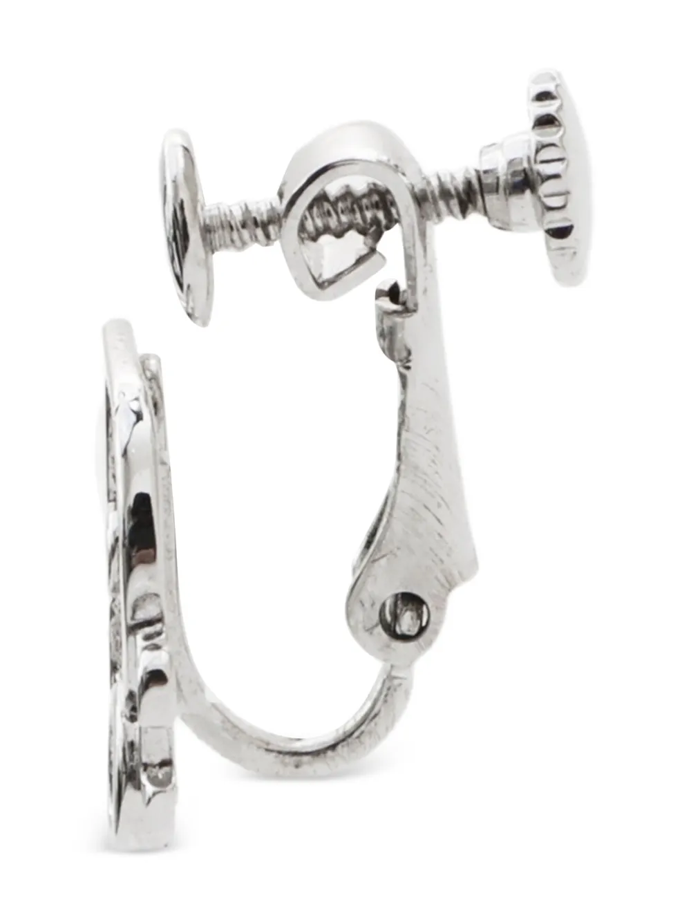Christian Dior Pre-Owned 2000s logo-plate earrings | Image 2