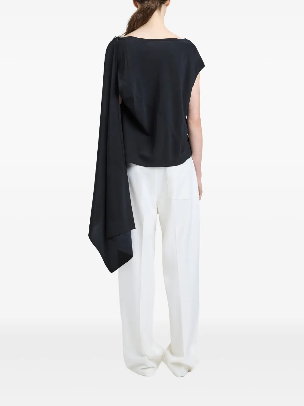 Shop Proenza Schouler Ondine Top In Black