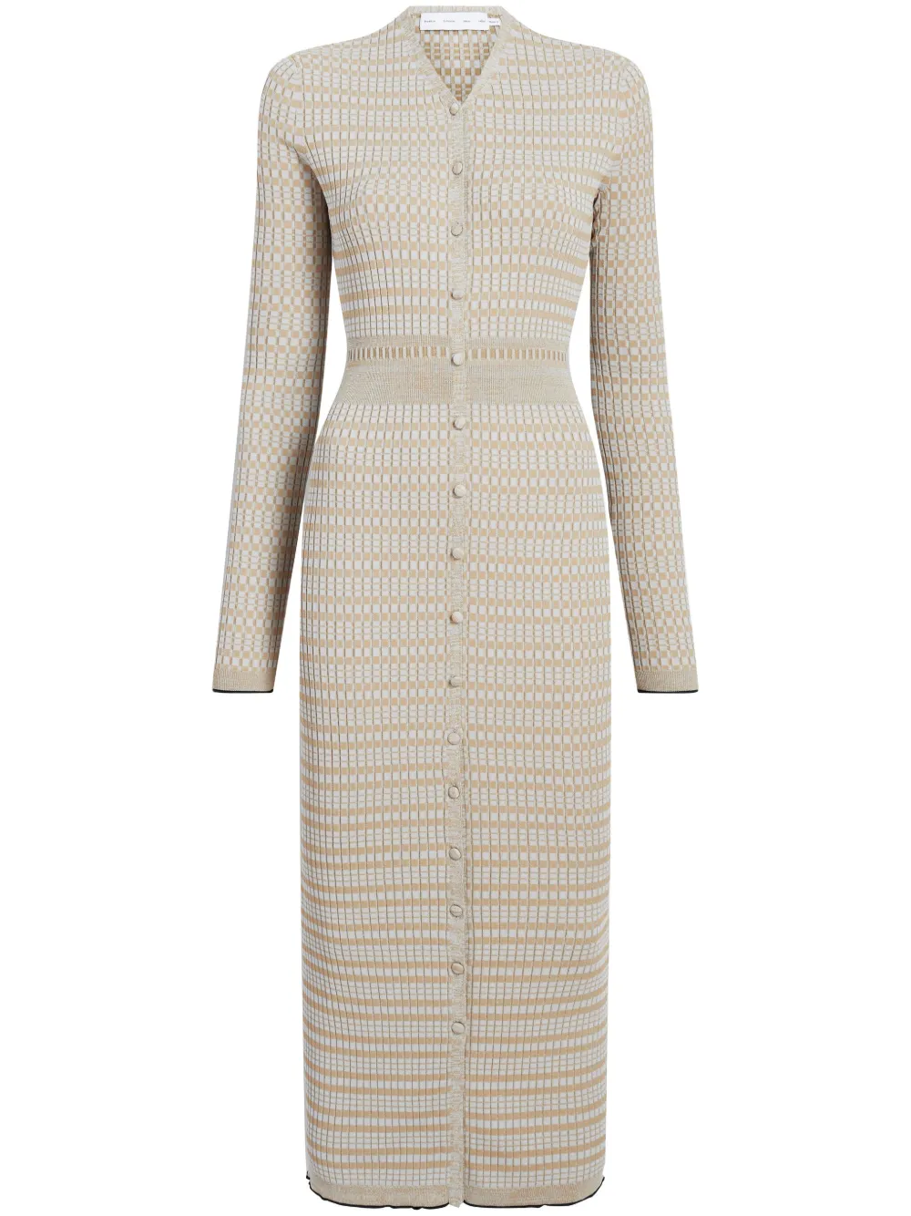 Proenza Schouler White Label Ivanna midi-jurk Beige