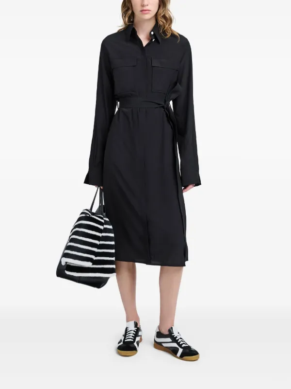 Proenza Schouler McKenna Midi Dress | Black | FARFETCH