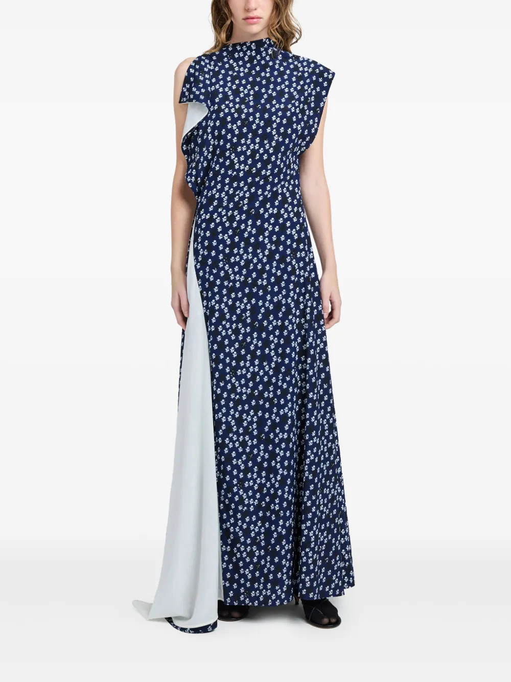 Proenza Schouler Devyn maxi-jurk - Blauw