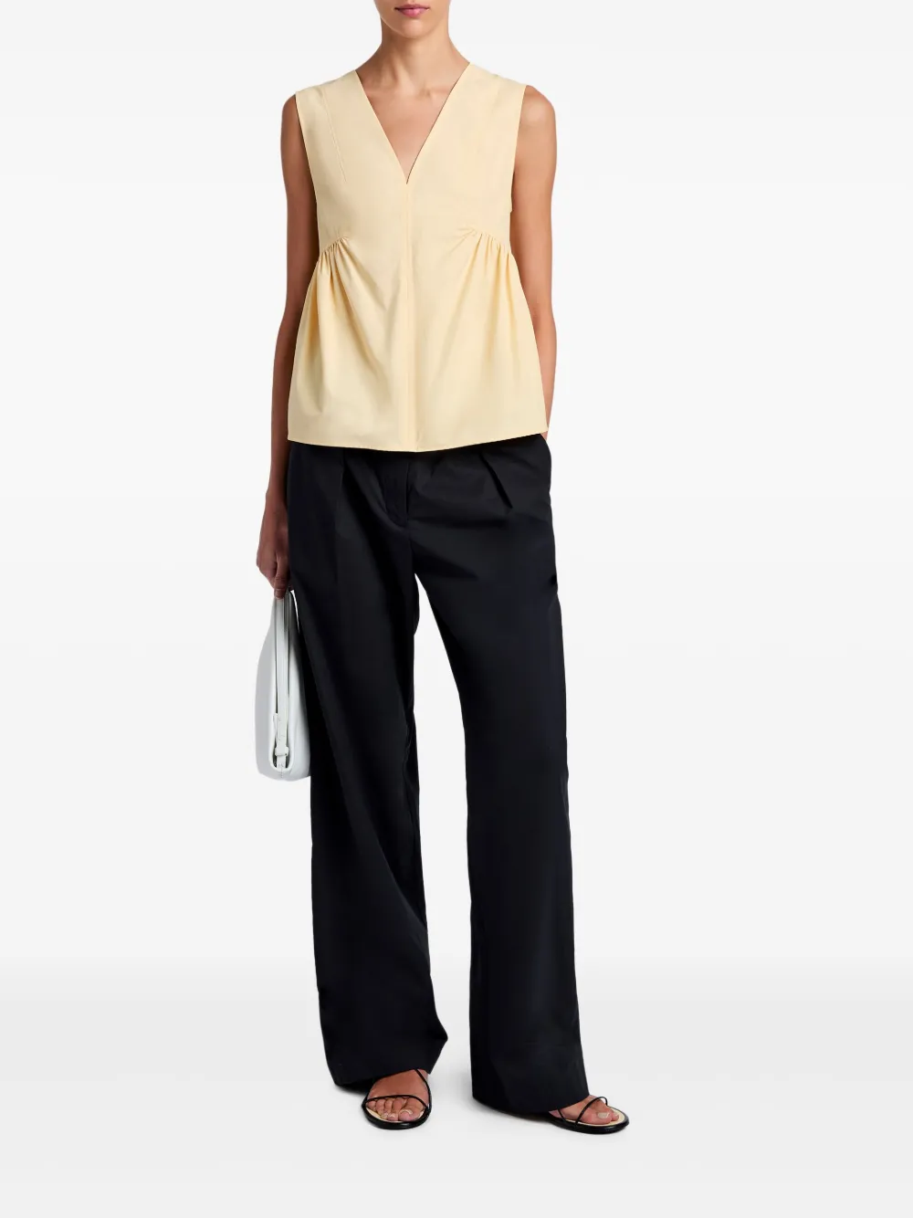 Proenza Schouler White Label Sullivan top - Geel