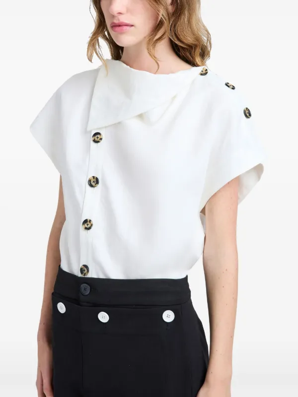 Proenza Schouler Zion Blouse | White | FARFETCH Proenza Schouler Zion Blouse | White | FARFETCH