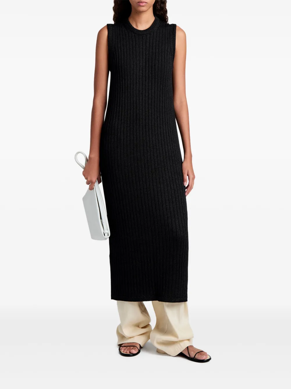 Proenza Schouler White Label Leighton midi dress - Zwart