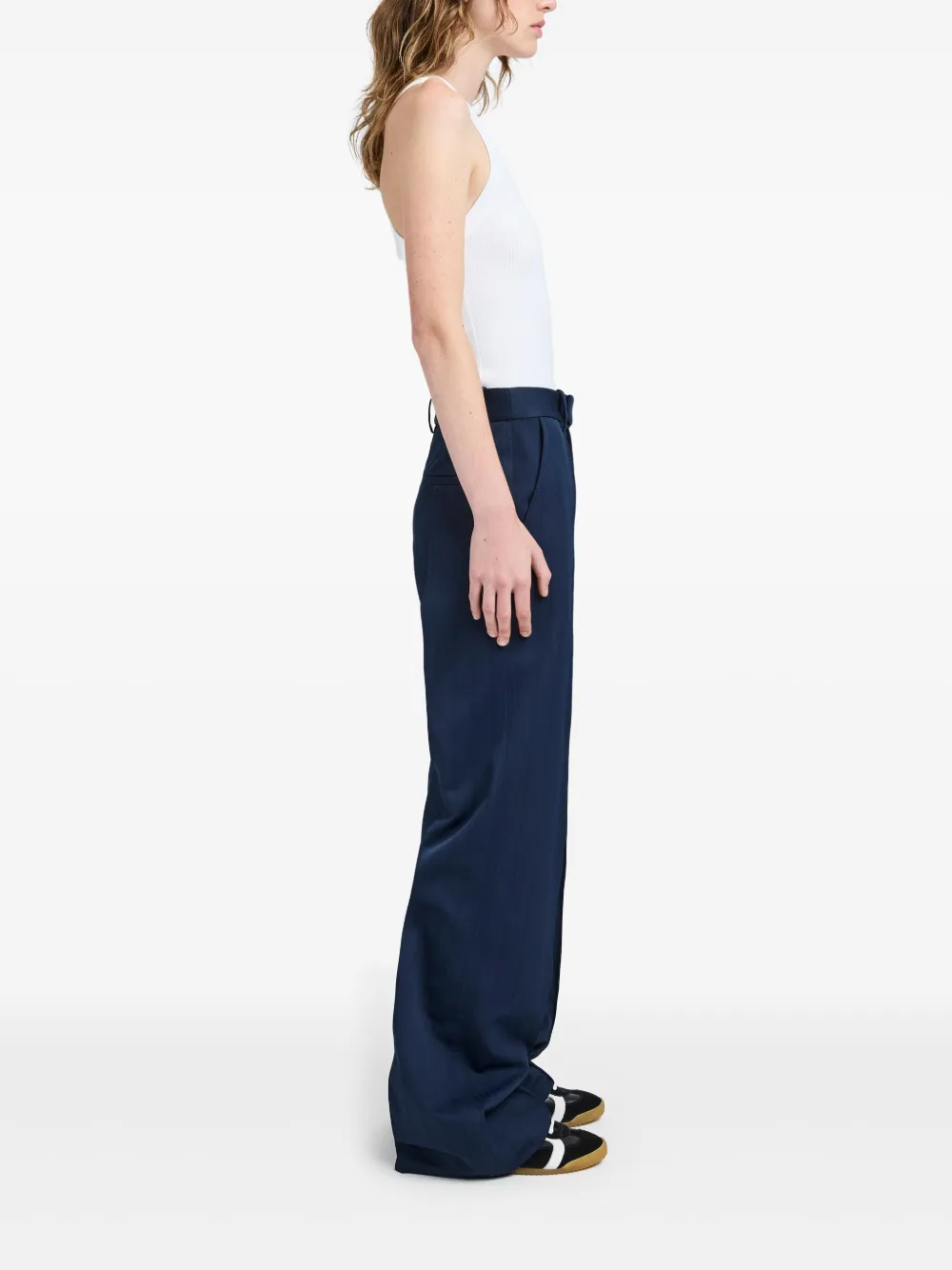 Shop Proenza Schouler Weyes Trousers In Blue