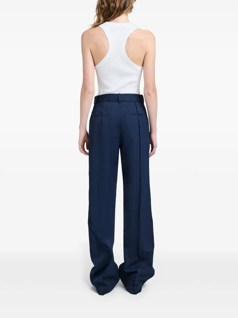 Shop Proenza Schouler Weyes Trousers In Blue