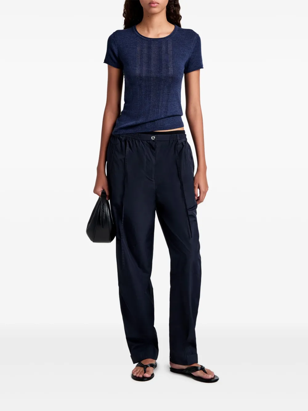 Proenza Schouler White Label Aston trousers - Blauw