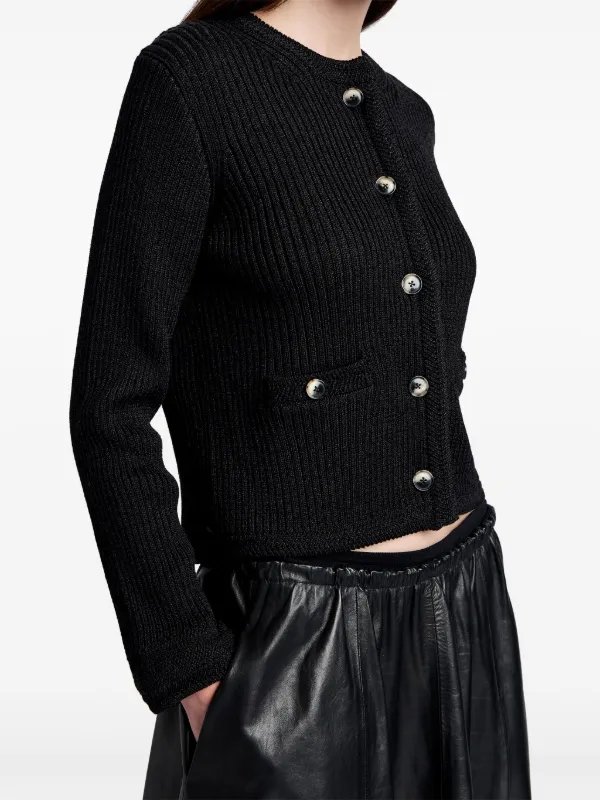 Proenza Schouler White Label Wilson Cardigan | Black | FARFETCH