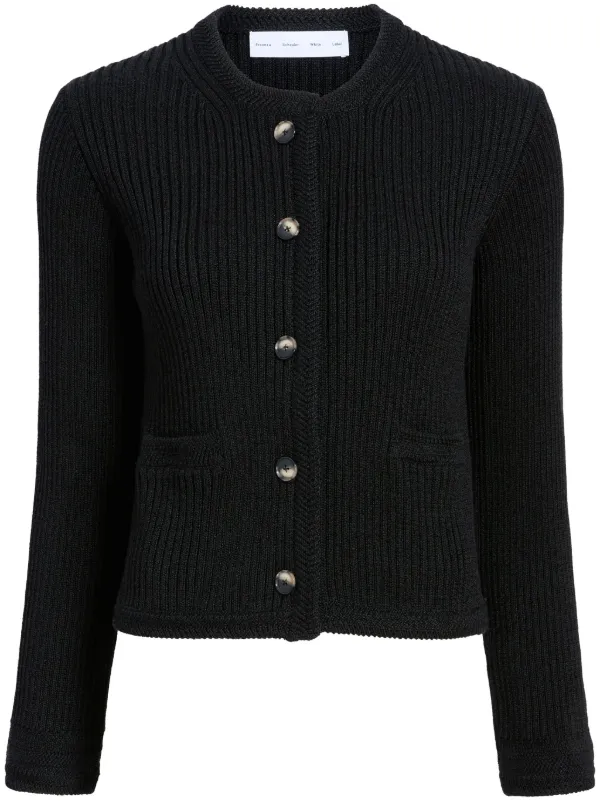 Proenza Schouler CARDIGAN　BLACK/LIME 28321635_57941869_600.jpg