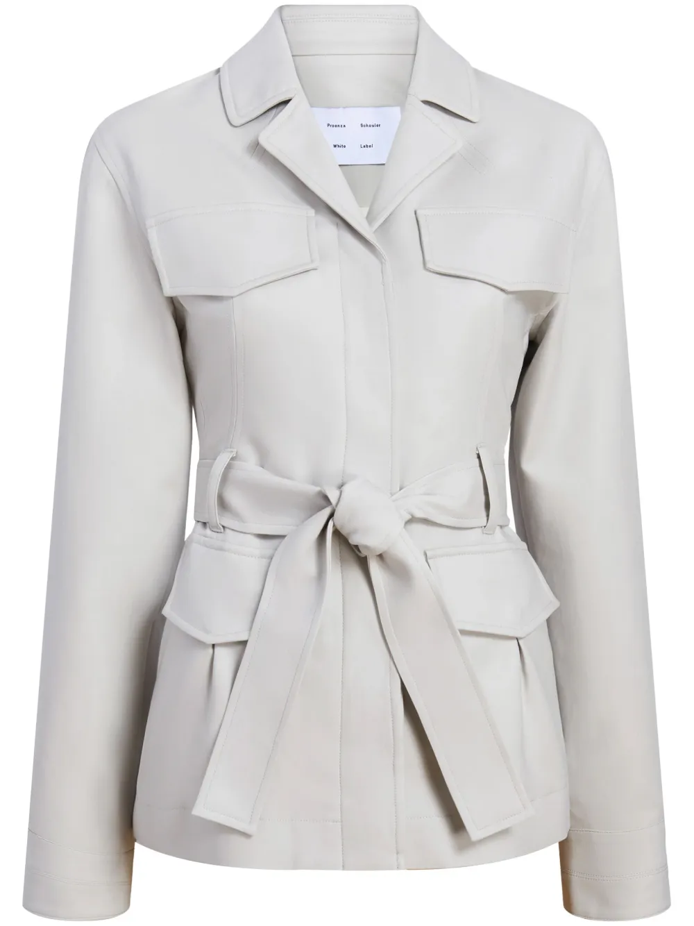 Shop Proenza Schouler White Label Indie Jacket In Grey