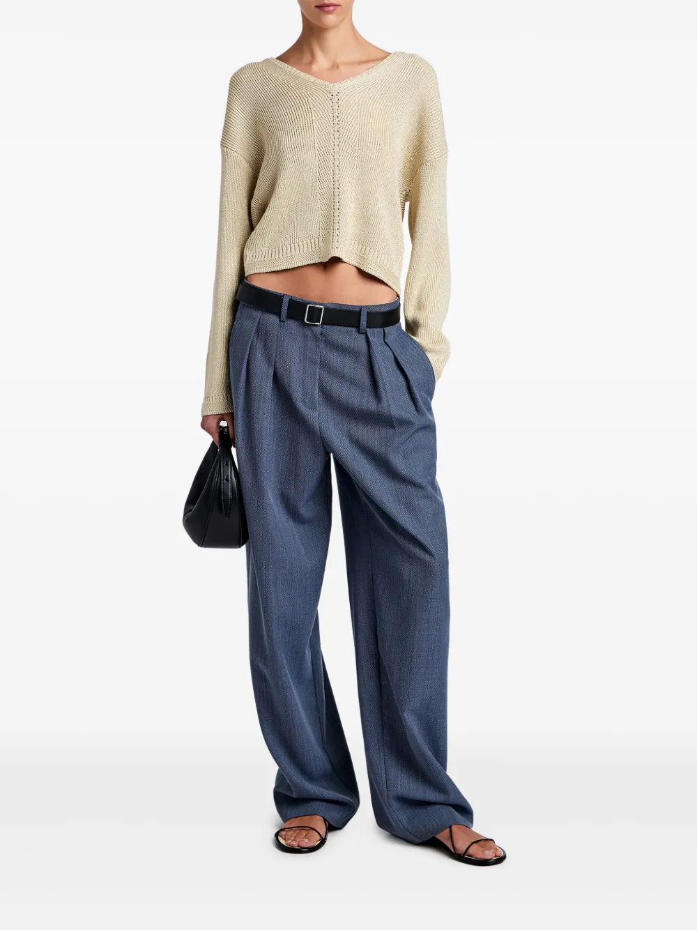 Proenza Schouler White Label Eleanor trousers - Blauw