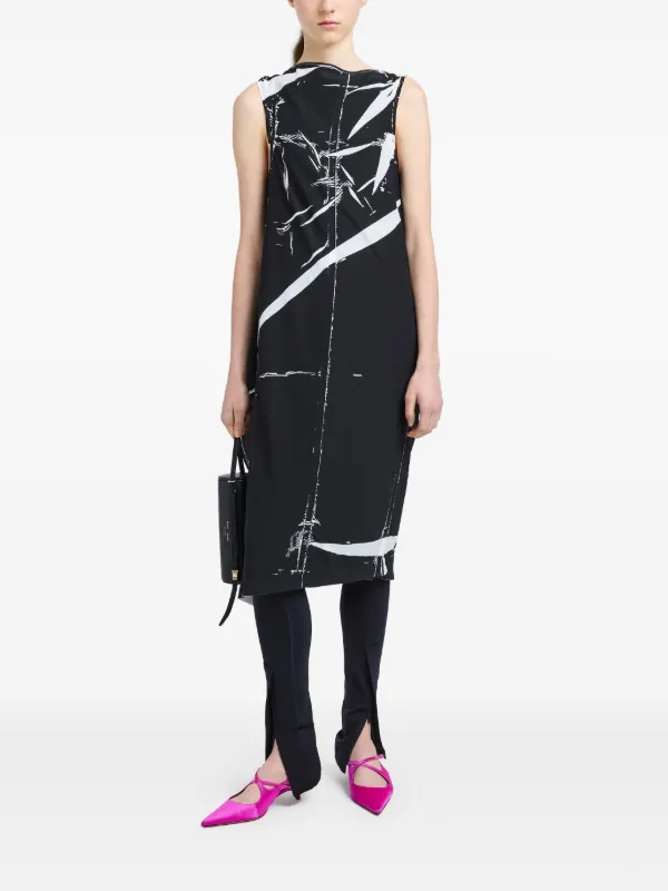 ondine knit midi dress aje ondine knit midi dress Leandra Knit Midi Dress-METALLIC KHAKI / M