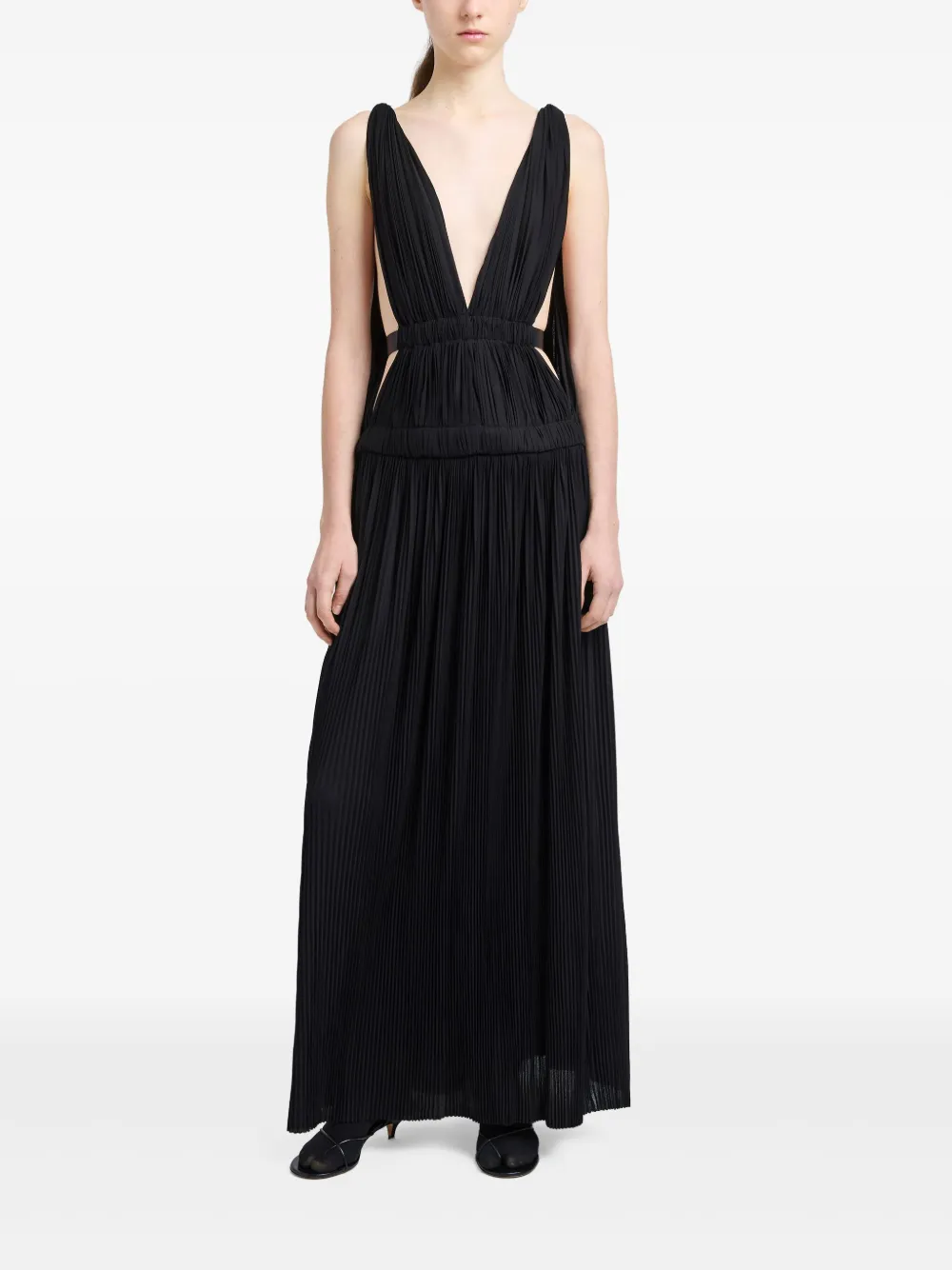 Proenza Schouler Serra maxi-jurk - Zwart