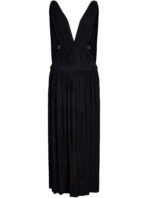 Serra Dress in Matte Jersey Black | Proenza Schouler Official Site