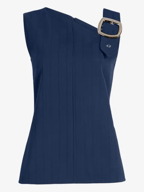 Proenza Schouler Marin asymmetric-neckline buckle top