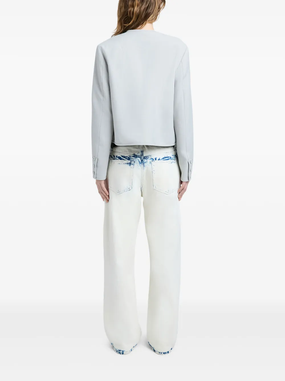 Shop Proenza Schouler White Label Lucas Jacket In Grey