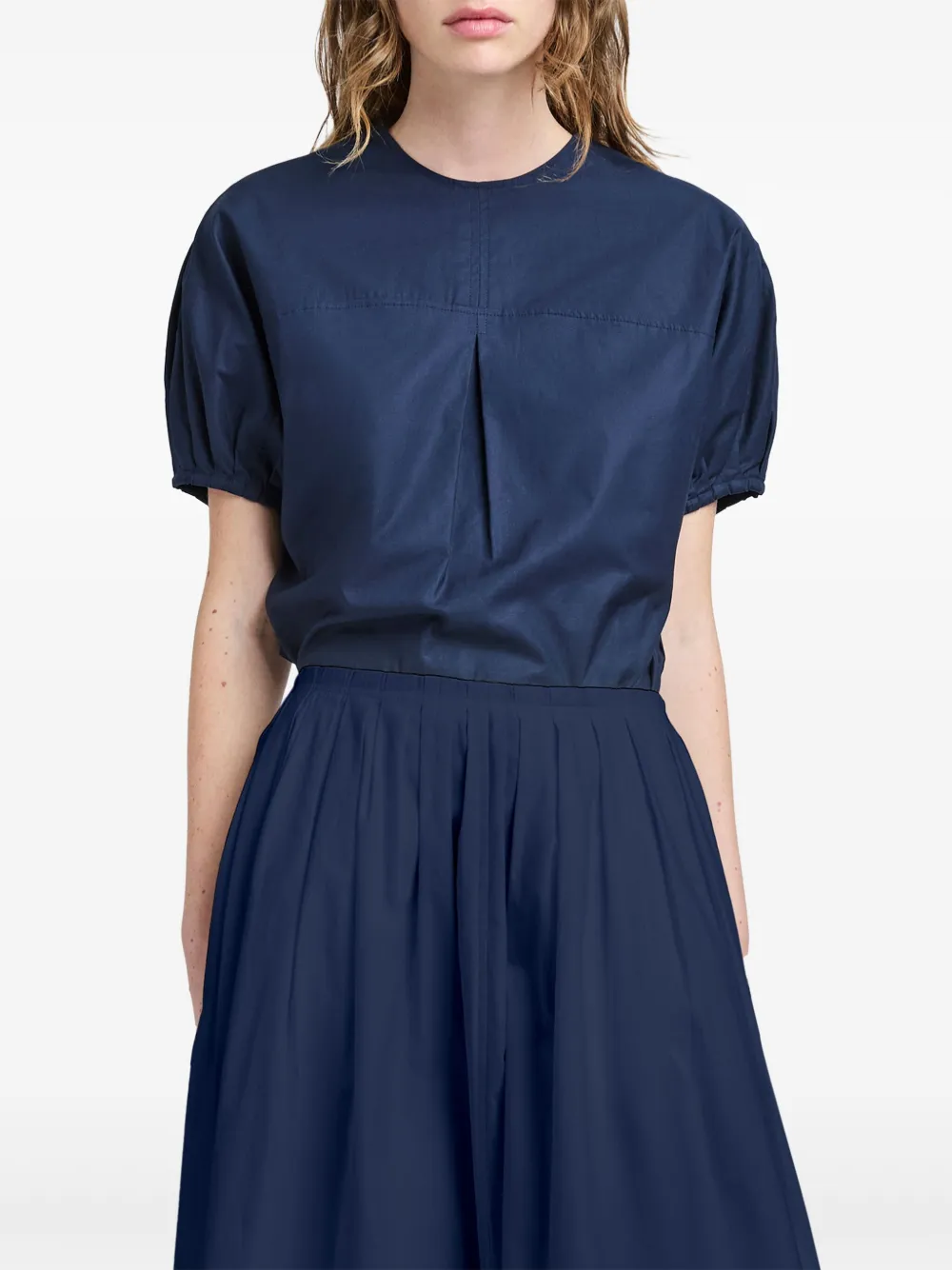 Shop Proenza Schouler White Label Haleigh Blouse In Blue
