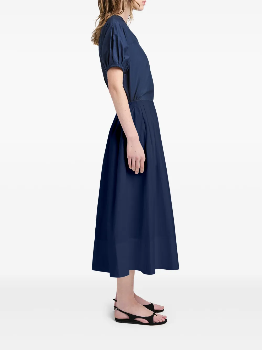 Shop Proenza Schouler White Label Haleigh Blouse In Blue