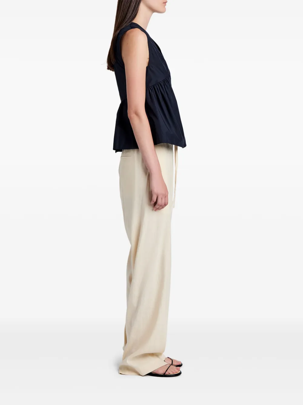 Shop Proenza Schouler White Label Sullivan Blouse In Blue