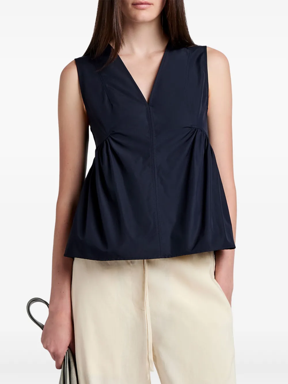 Shop Proenza Schouler White Label Sullivan Blouse In Blue