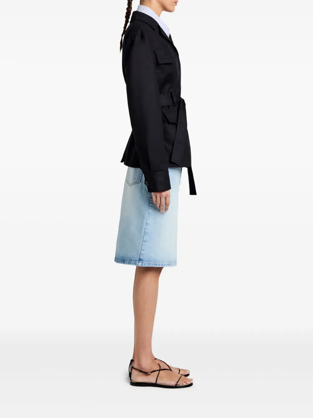 Shop Proenza Schouler White Label Indie Jacket In Black