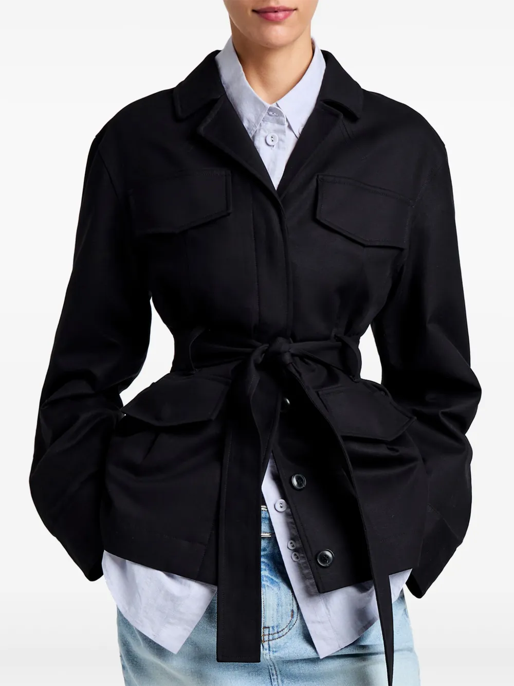 Shop Proenza Schouler White Label Indie Jacket In Black
