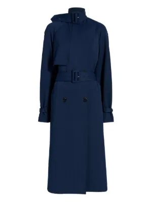 Proenza Schouler ネイビー ウール ピーコート Proenza Schouler Coats for Women - Shop on FARFETCH