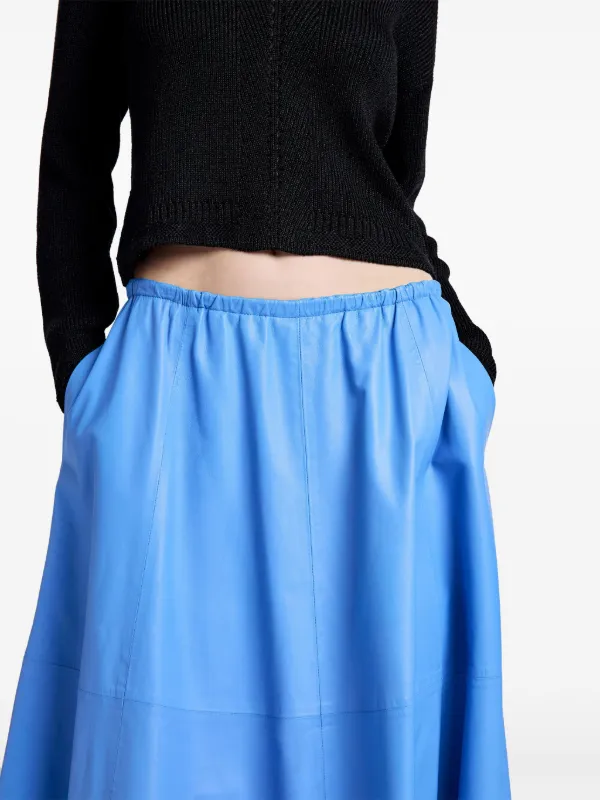 Proenza Schouler White Label Cece Midi Skirt | Blue | FARFETCH
