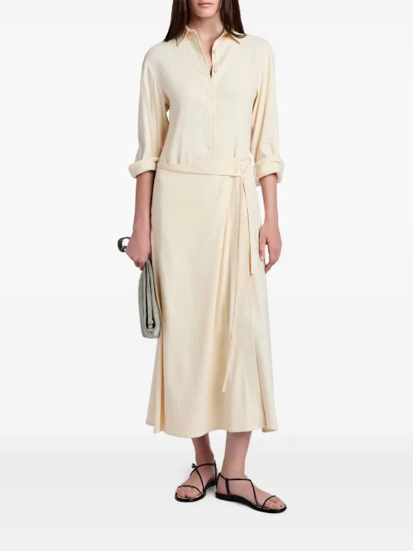proenza schouler beige wrap dress White Label Lato Midi | Neutrals sizechart:LONG SLEEVE BACKLESS MINI DRESS Royal Blue Fitted Hoco Color:Monet's Meadow Black Multi Sleeve Length
