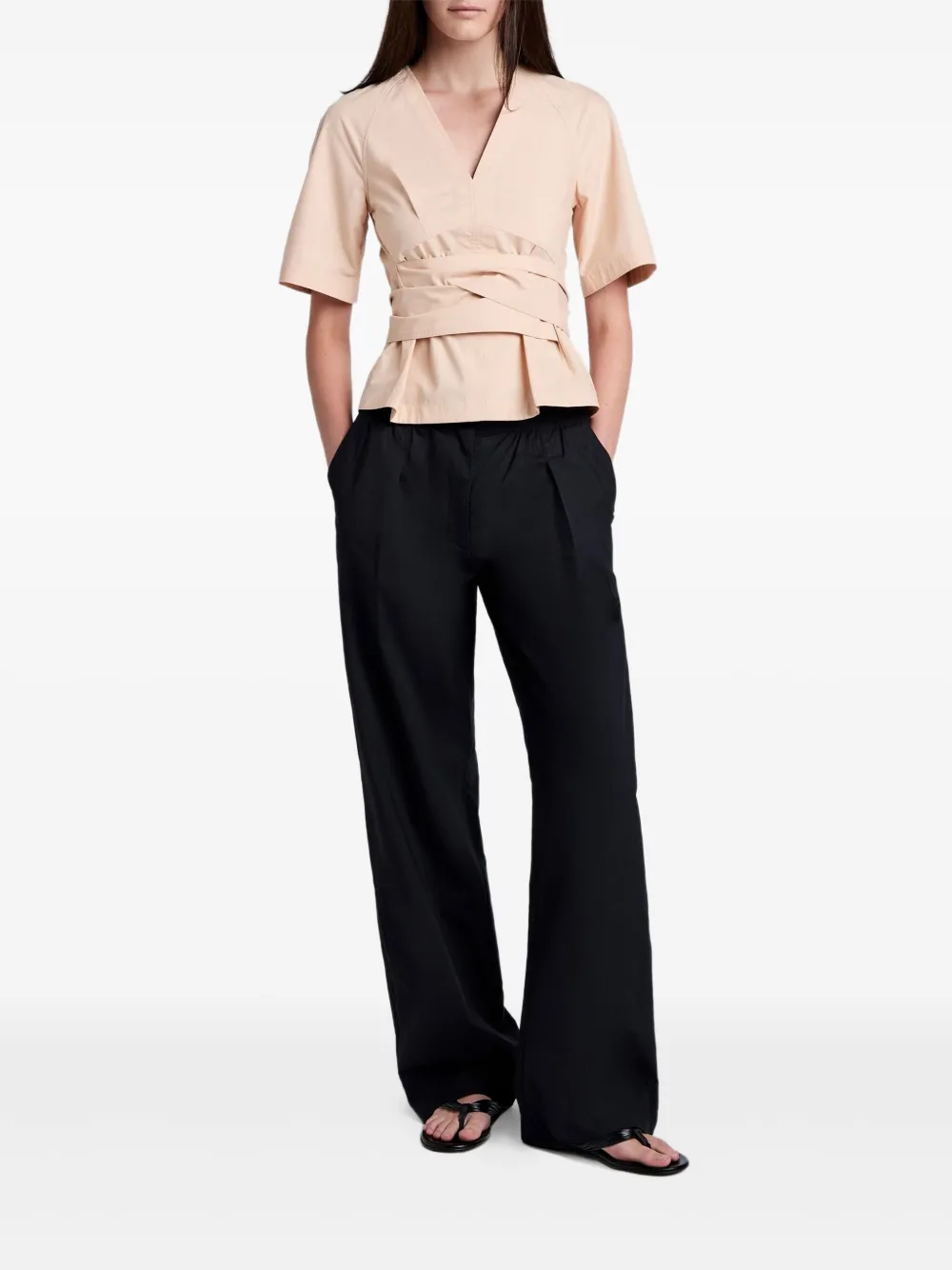 Proenza Schouler White Label Blouse met V-hals - Roze