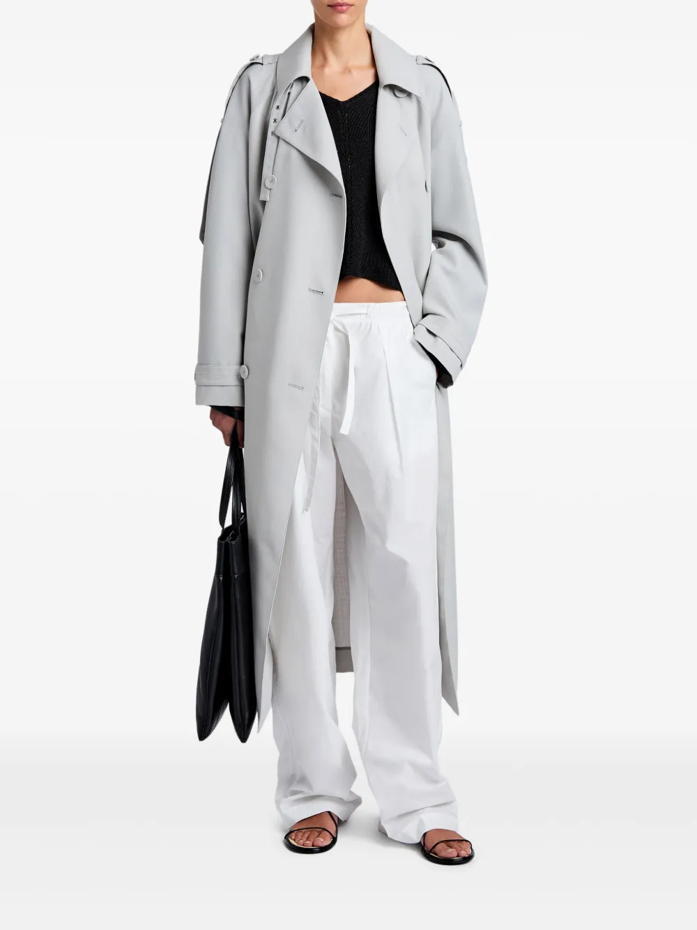 Proenza Schouler White Label Sakia coat - Grijs