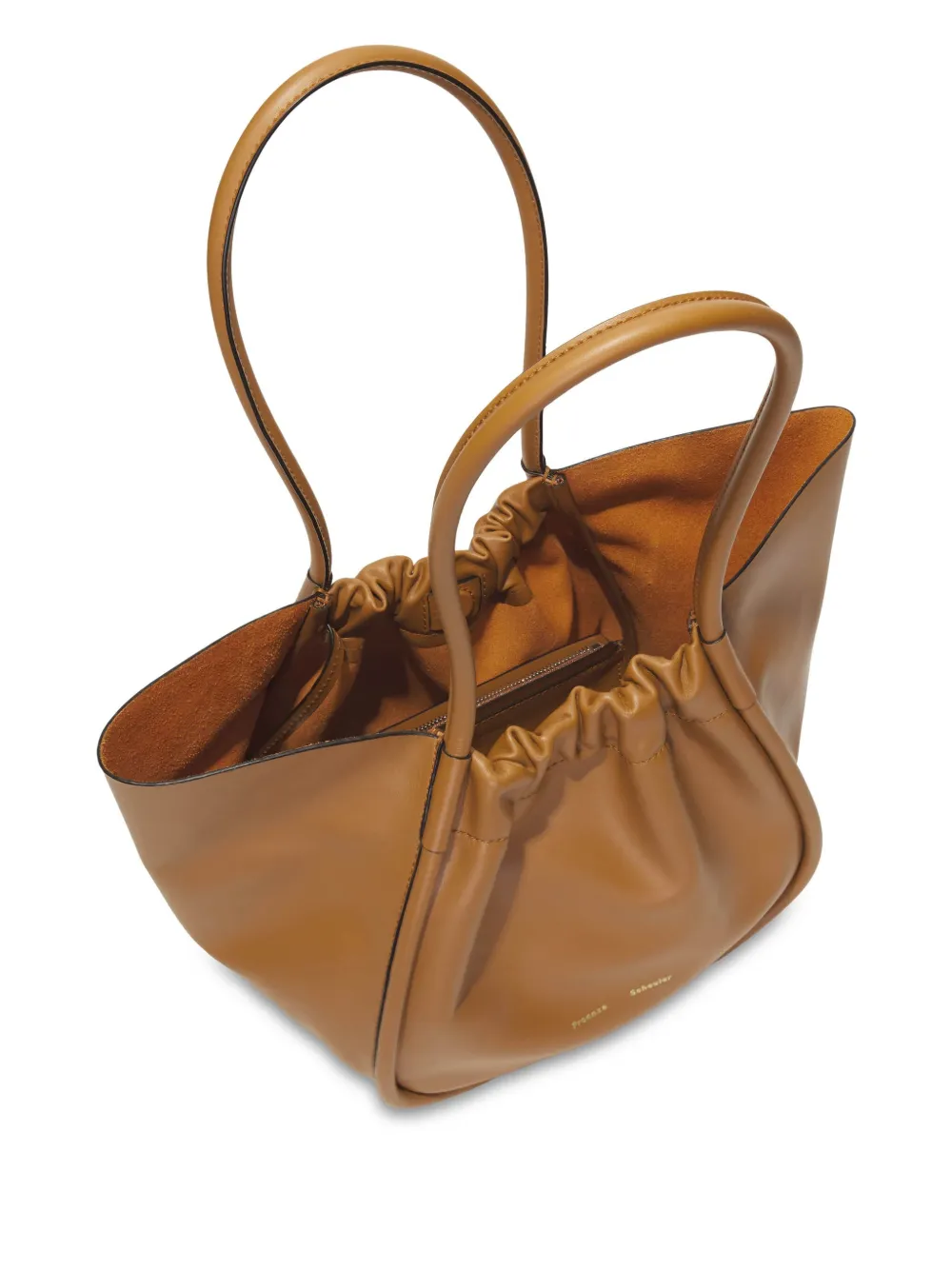 Proenza Schouler Grote shopper met ruches Bruin
