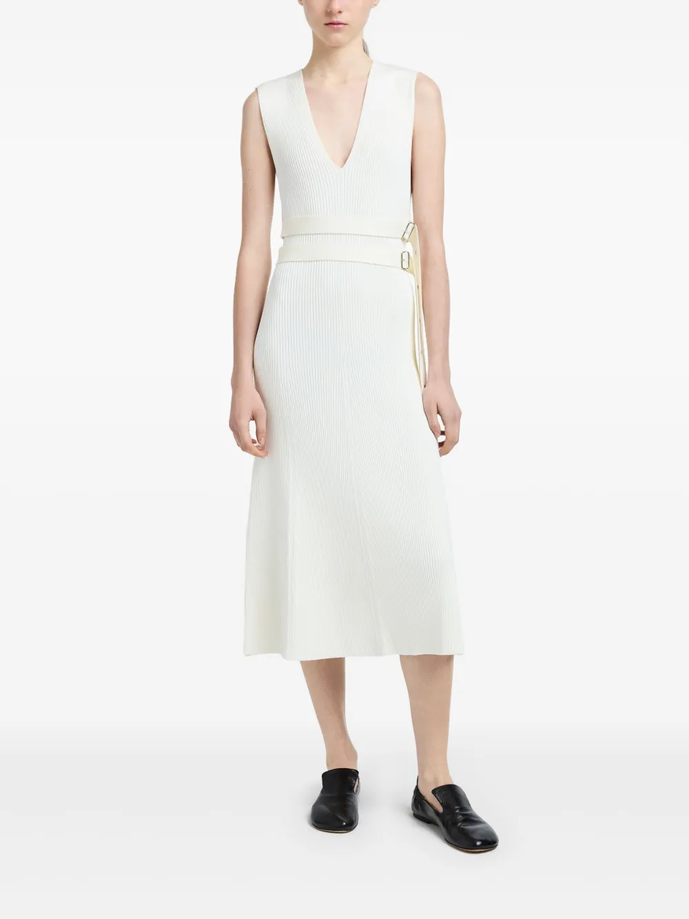 Proenza Schouler Madeline midi-jurk - Wit