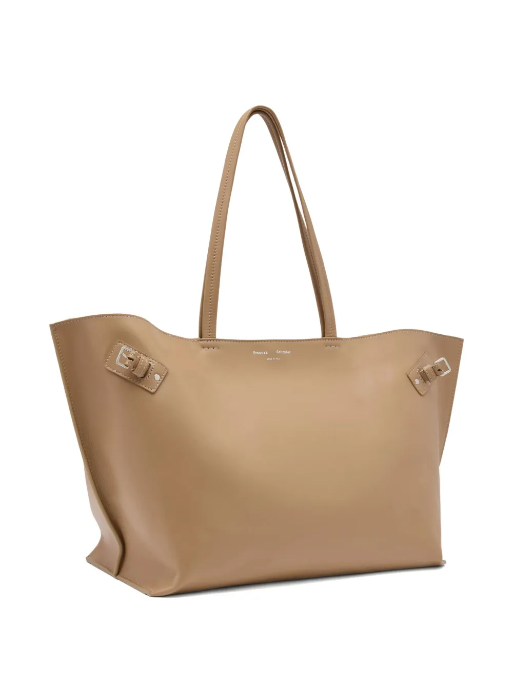 Proenza Schouler Days Carryall buckle-detail calfskin tote bag Beige