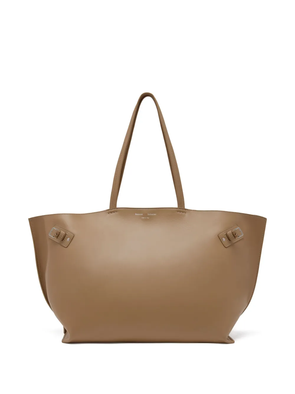 Proenza Schouler Days Carryall buckle-detail calfskin tote bag Beige